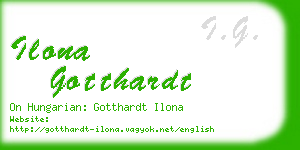 ilona gotthardt business card